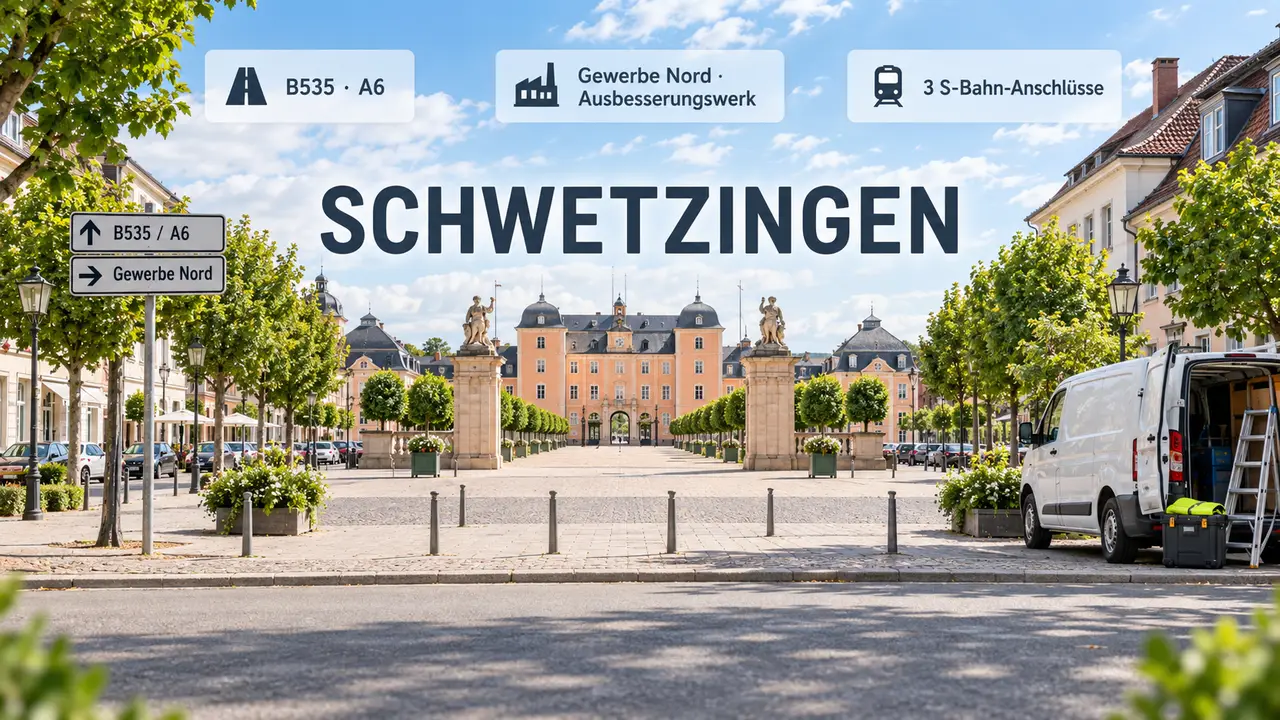 stadtansicht schwetzingen